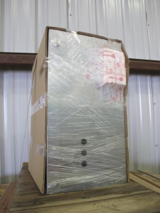 COOLER, DIRECT DRIVE DRY KIND, MODEL HCDC-12. EDPAC, COMPLETE PACKAGE. INCLUDES: WATER PUMP, CONTROL PANEL, FAN CYCLE CONTROLS, AND EXPANSION TANK. (W-44) LOADING & HANDLING FEE $25-